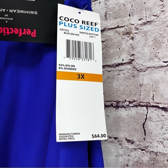 Coco Reef Blue Swim Skort - Picture 10 of 11